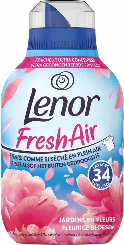 Lenor Wasverzachter Fresh Air Bloesem 34 Wasbeurten 476 ml