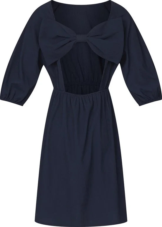 SISTERS POINT Eseba-dr - Dames Jurk - Navy - Maat L