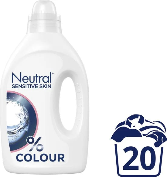 Neutral - Vloeibaar - Kleur Wasmiddel - 1 Liter - 20 Wasbeurten