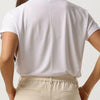 MSCH Copenhagen Mschfenya Modal V Neck Tee Tops & T-shirts Dames - Shirt - Ecru - Maat S/M