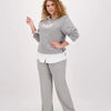 Grijze Broek/Pantalon van Je m'appelle - Dames - Plus Size - 46 - 3 maten beschikbaar
