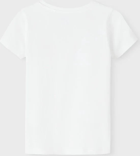 Name it t-shirt meisjes - wit - NMFfransisca - maat 80
