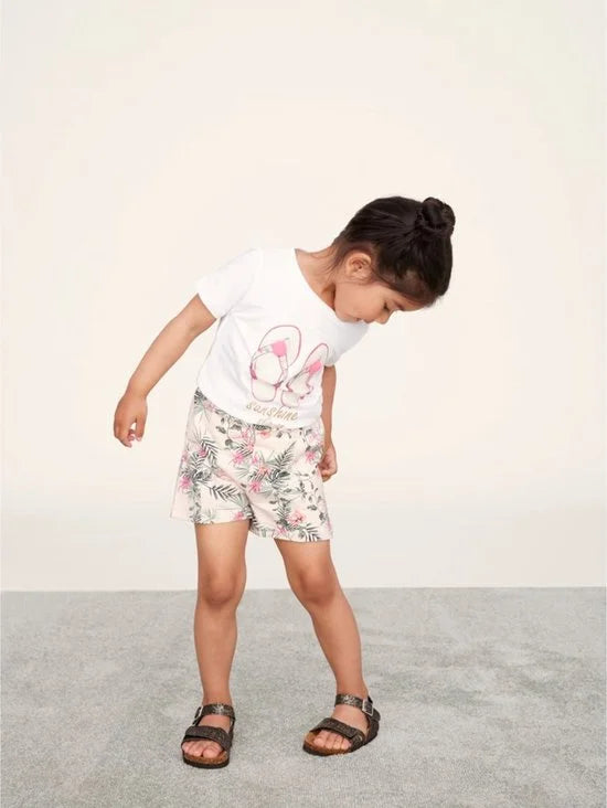 Name it t-shirt meisjes - wit - NMFfransisca - maat 80