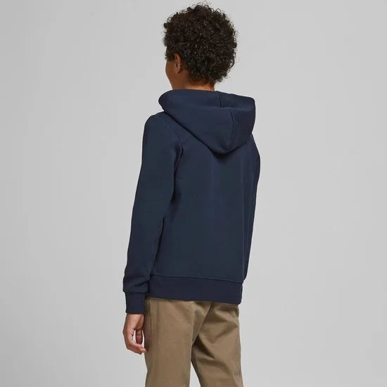 JACK&JONES JUNIOR JJEBASIC SWEAT ZIP HOOD NOOS JNR Jongens Trui - Maat 140