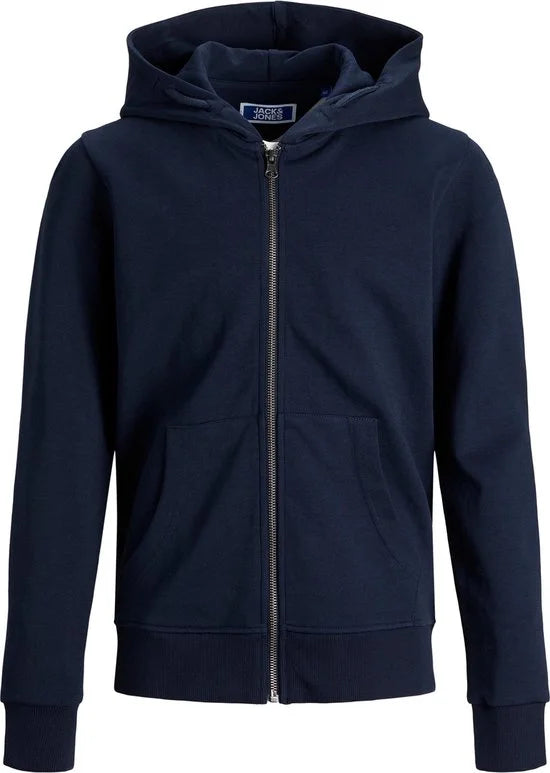 JACK&JONES JUNIOR JJEBASIC SWEAT ZIP HOOD NOOS JNR Jongens Trui - Maat 140