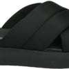 TOMS Shoes ALPARGATA MALLOW CROSSOVER - Volwassenen Dames slippers - Kleur: Zwart - Maat: 42.5