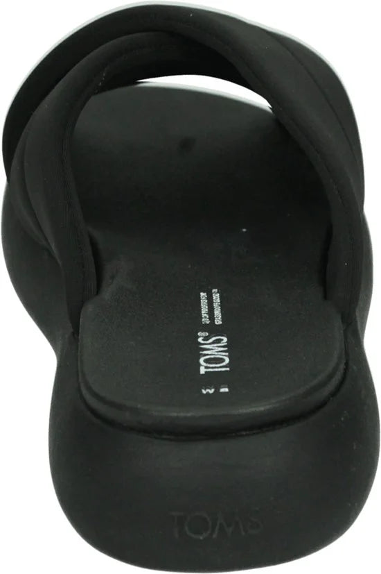 TOMS Shoes ALPARGATA MALLOW CROSSOVER - Volwassenen Dames slippers - Kleur: Zwart - Maat: 42.5