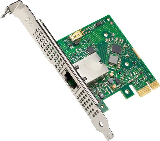 Intel I225-T1, Intern, Bedraad, PCI Express, Ethernet, 2500 Mbit/s, Groen, Grijs