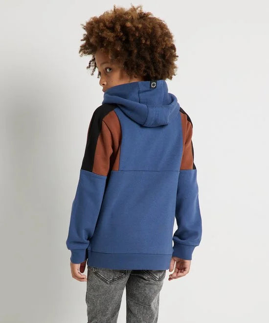 TerStal Jongens / Kinderen Europe Kids Trui Met Ritszak Blauw In Maat 122/128
