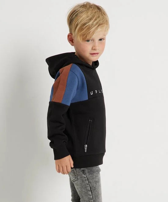 TerStal Jongens / Kinderen Europe Kids Trui Met Ritszak Zwart In Maat 98/104