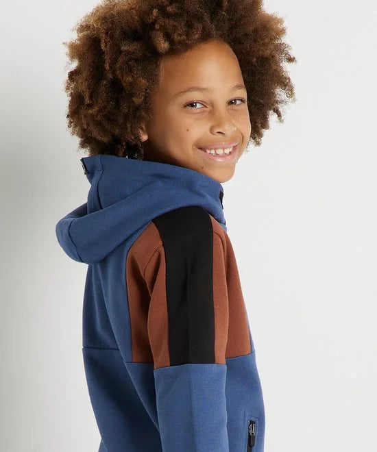 TerStal Jongens / Kinderen Europe Kids Trui Met Ritszak Blauw In Maat 110/116