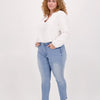 Blauwe Broek van Je m'appelle - Dames - Plus Size - 48 - 2 maten beschikbaar