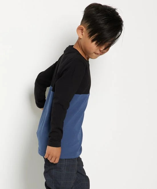 TerStal Jongens / Kinderen Europe Kids Top Doorsnee Dessin Blauw In Maat 122/128