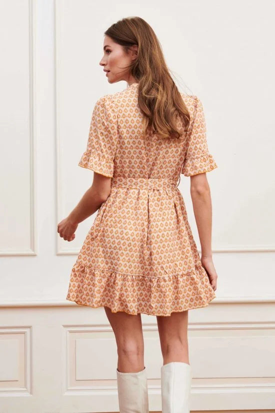 Lofty Manner Jurk Dress Nynke Od23 753 Colourful Tiles Dames Maat - XS