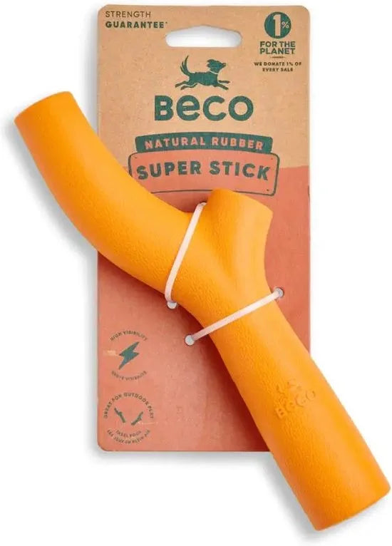 Beco Pets Super Stick - Flexibele werpstok voor honden - Ideaal voor apporteren - Beco Pets - Oranje