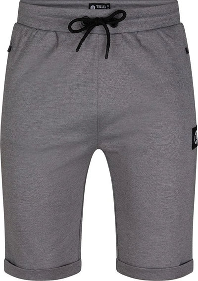 Jongens sweat short pique - Stone grijs
