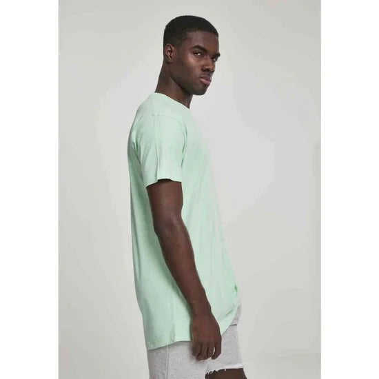 Urban Classics - Shaped Long Heren T-shirt - S - Groen