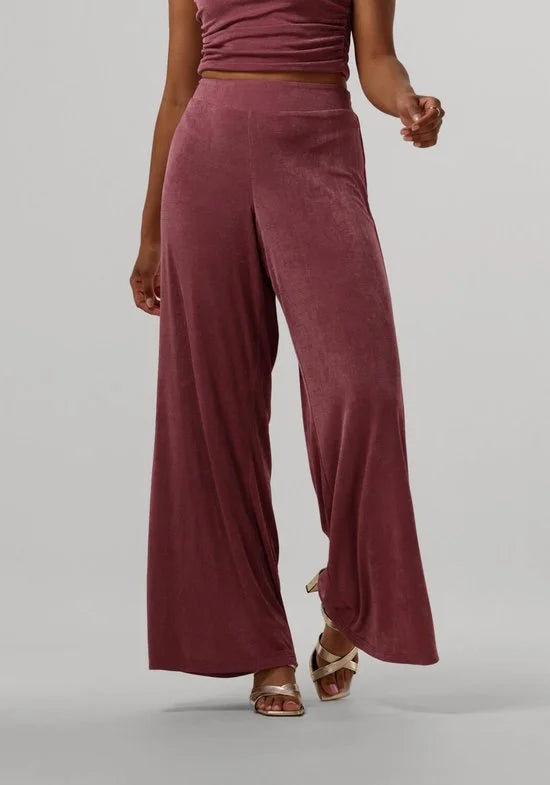 Refined Department Broek Ladies Knitted Shiny R2306110221 403 Peach Dames Maat - XL