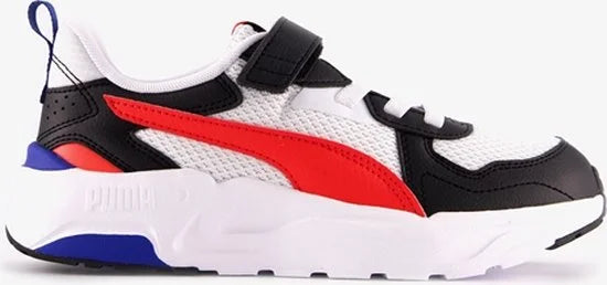 PUMA Trinity Lite AC+ PS FALSE Sneakers - PUMA White-Active Red-PUMA Black - Maat 31