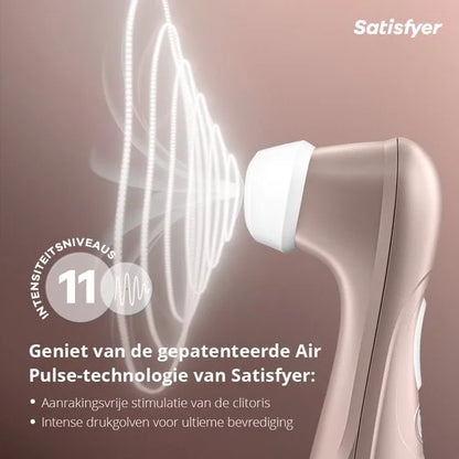 Satisfyer Pro 2 Next Generation, producttest 1,6 (GOED), clitoriszuiger met 11 intensiteitsniveaus, oplegvibrator met accutechnologie, waterdicht