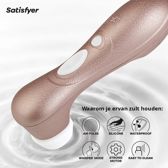 Satisfyer Pro 2 Next Generation, producttest 1,6 (GOED), clitoriszuiger met 11 intensiteitsniveaus, oplegvibrator met accutechnologie, waterdicht