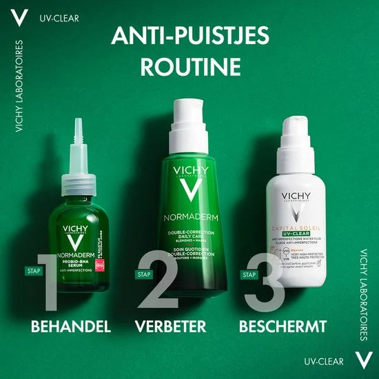 Vichy Normaderm Phytosolution Dubbel verbeterende dagcrème 50ml voor een vette, onzuivere huid met neiging tot acné