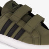 Adidas VS Pace 2.0 kinder sneakers groen zwart - Maat 29 - Uitneembare zool