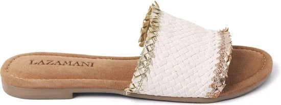 Lazamani Dames Slippers 33.486 Off-White Maat 37