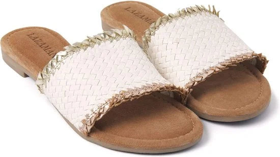 Lazamani Dames Slippers 33.486 Off-White Maat 37