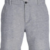 JACK & JONES Ace Summer Linen Blend Short regular fit - heren shorts - licht denim melange - Maat: XL