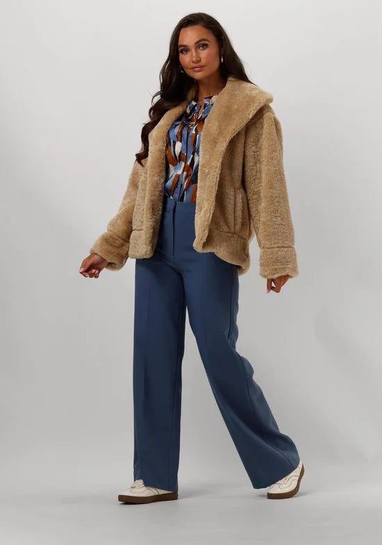 Another Label Moore Pants Broeken Dames - Blauw - Maat S