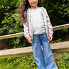 Noppies Girls Jacket Ellisville reversible all over print Meisjes Jas - Whitecap Gray - Maat 104