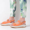 Wolky Sandalen Adura oranje nubuck