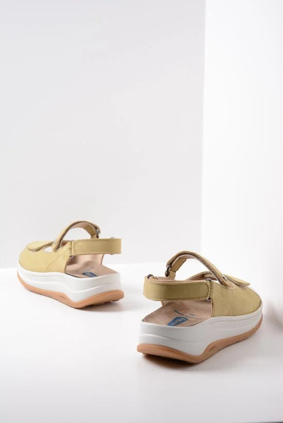 Wolky Sandalen Adura lichtgroen nubuck