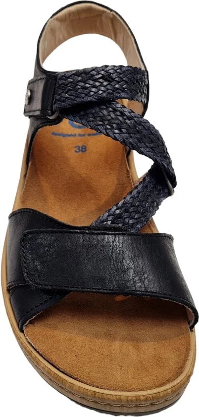 Wolky Sandalen La Jolla zwart leer