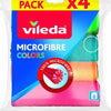 Vileda Microvezeldoek Colors 4 stuks