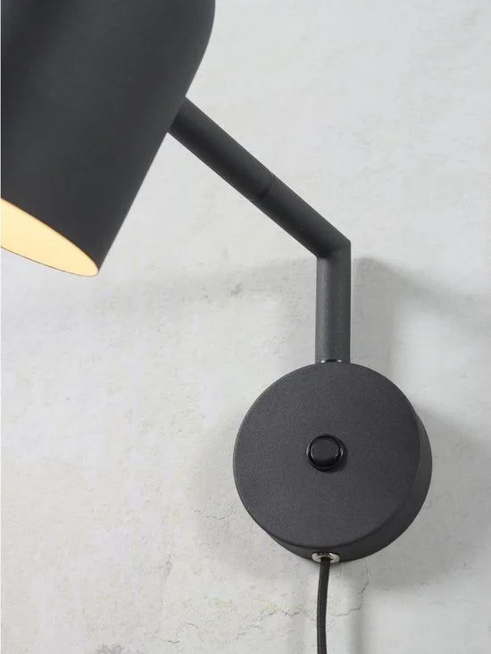 it's about RoMi Wandlamp Marseille - Zwart - 29x12x27cm - Binnen Modern