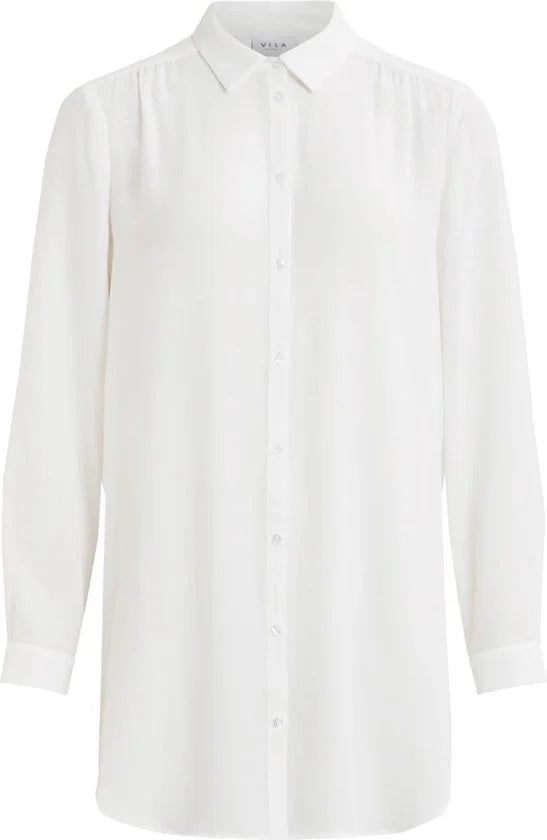 VILA VILUCY BUTTON LS TUNIC Dames T-shirt - Maat 44