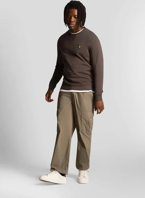 Lyle & Scott Crew Neck Sweatshirt Truien & Vesten Heren - Sweater - Hoodie - Vest- Grijs - Maat XL