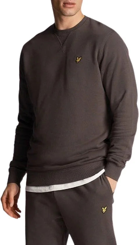 Lyle & Scott Crew Neck Sweatshirt Truien & Vesten Heren - Sweater - Hoodie - Vest- Grijs - Maat XL