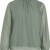VILA - VIMICHELLE L/S HIGH NECK TOP/RP4/KA - Dames - Blouses