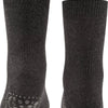 FALKE Catspads antislip noppen katoen merinowol huissokken kinderen grijs - Maat 39-42
