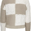 Jacqueline de Yong Trui Jdyjusty L/s Mix Structure Pullover 15276930 Cement/cement Dames Maat - M