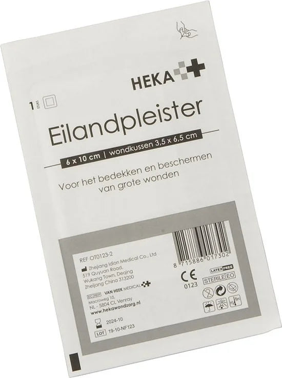 Hekaplast Border 6cm x 10 cm eilandpleister - 50 stuks