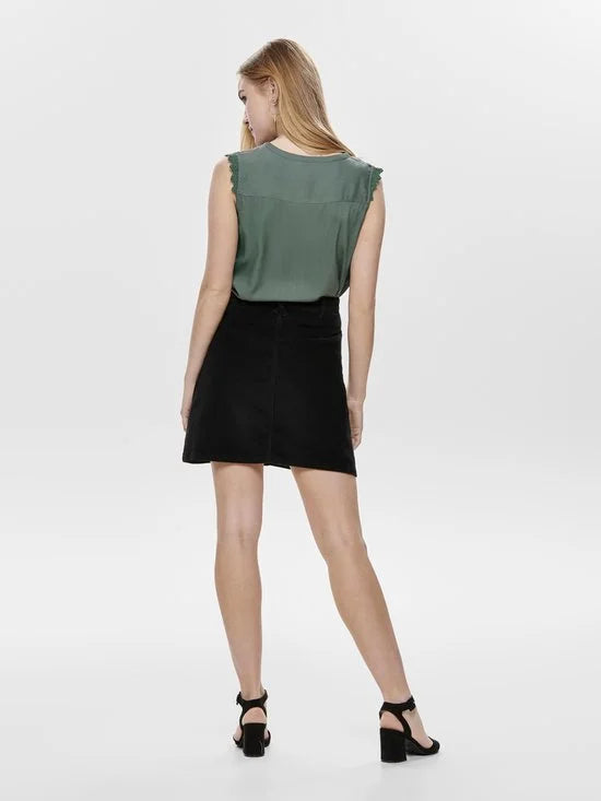 ONLY ONLKIMMI S/L TOP WVN NOOS Dames Tanktop - Maat 40