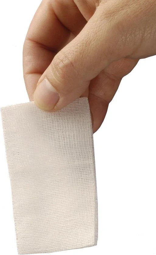 HEKA pres hydrofiel gaaskompres 5 x 5 cm niet steriel - 8 lagen