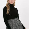 Selected Femme Slfcostina Ls Knit Rib Rollnec Truien & vesten - Zwart