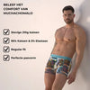 Muchachomalo Heren Boxershorts – 3 Pack – Maat M – 95% Katoen – Mannen Onderbroeken