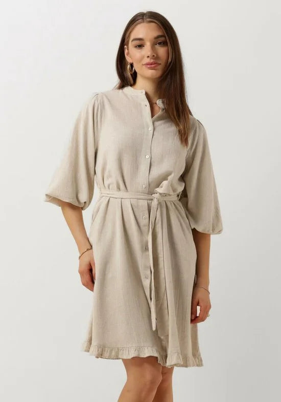 Notre-V Nv-duno Jurken Dames - Kleedje - Rok - Jurk - Beige - Maat XL
