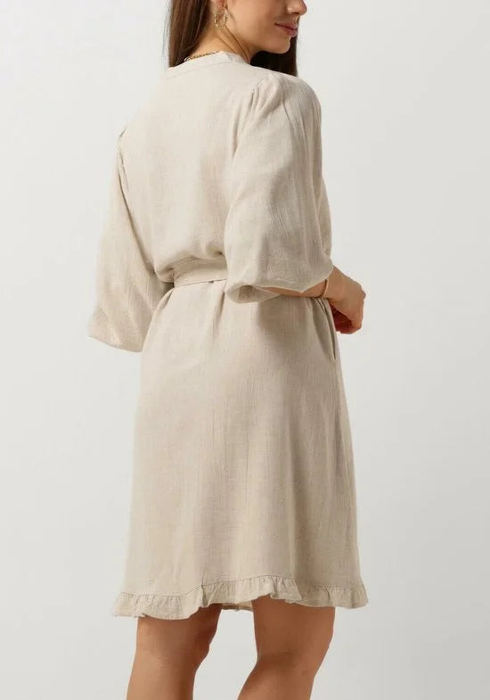 Notre-V Nv-duno Jurken Dames - Kleedje - Rok - Jurk - Beige - Maat XL